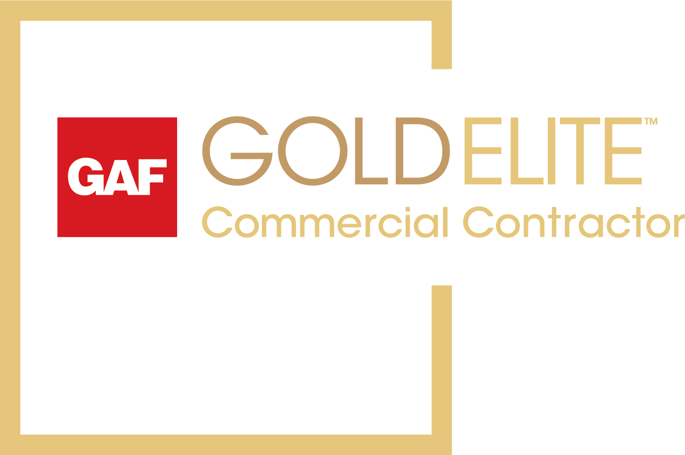 Gold Elite Commerical Contractor Logo