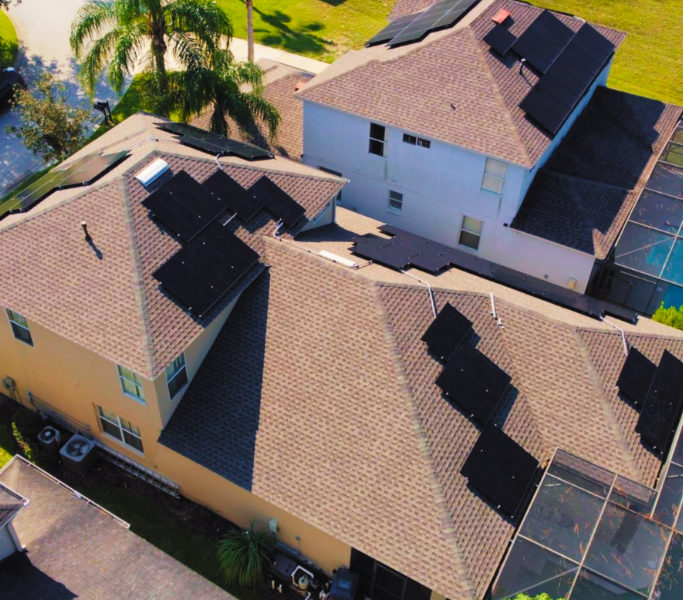 solar roofing installation