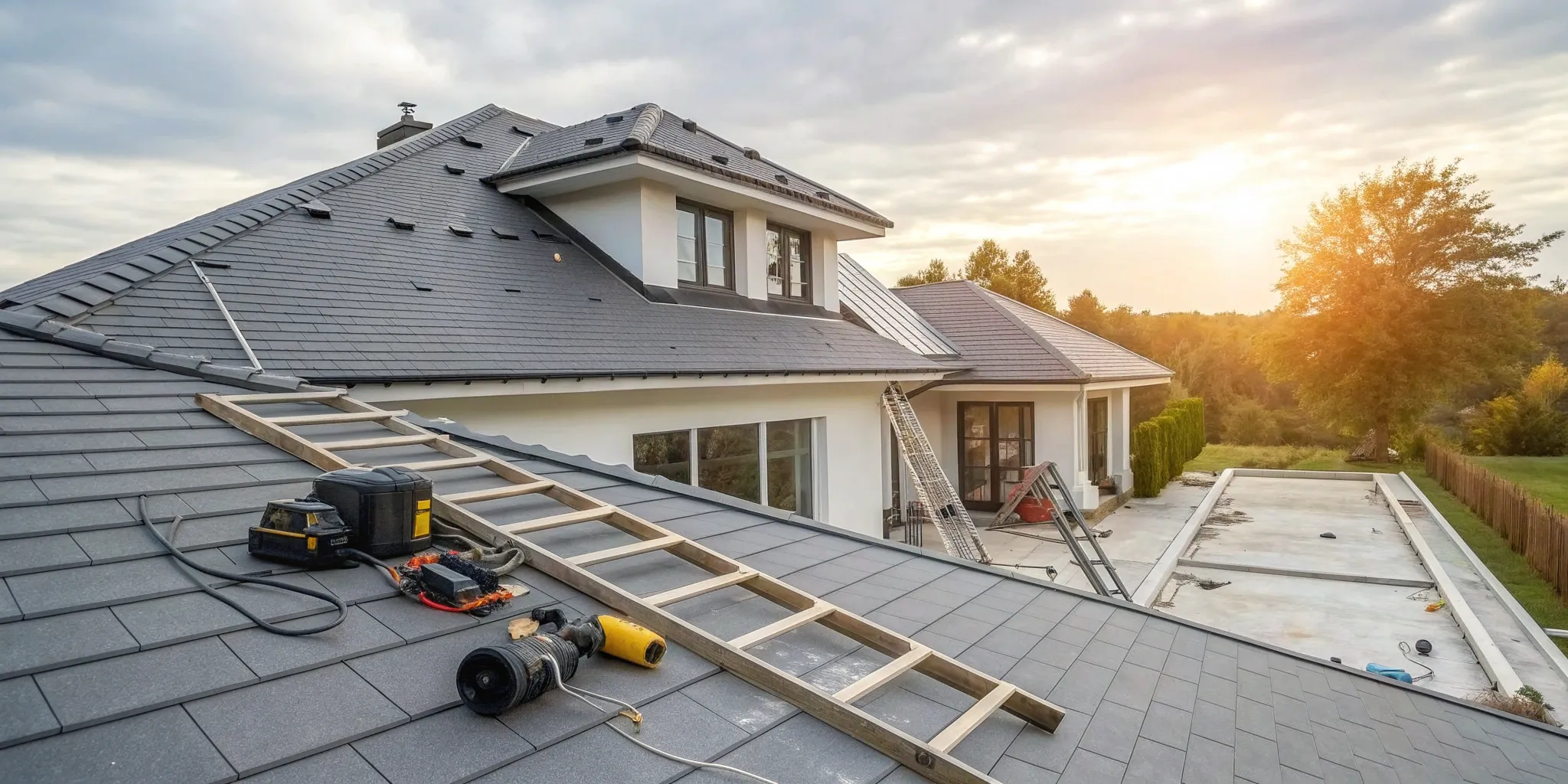 The best roofer for insurance claims carefully repairs a damaged home roof.