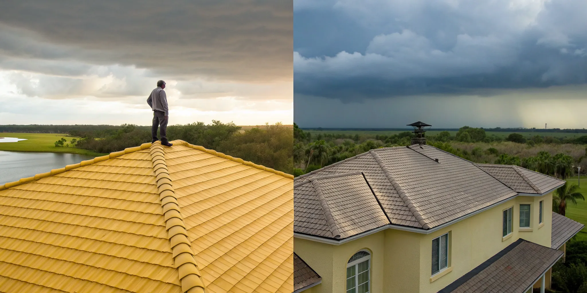Cost analysis of a roof repair vs a full replacement on a home with a damaged roof.