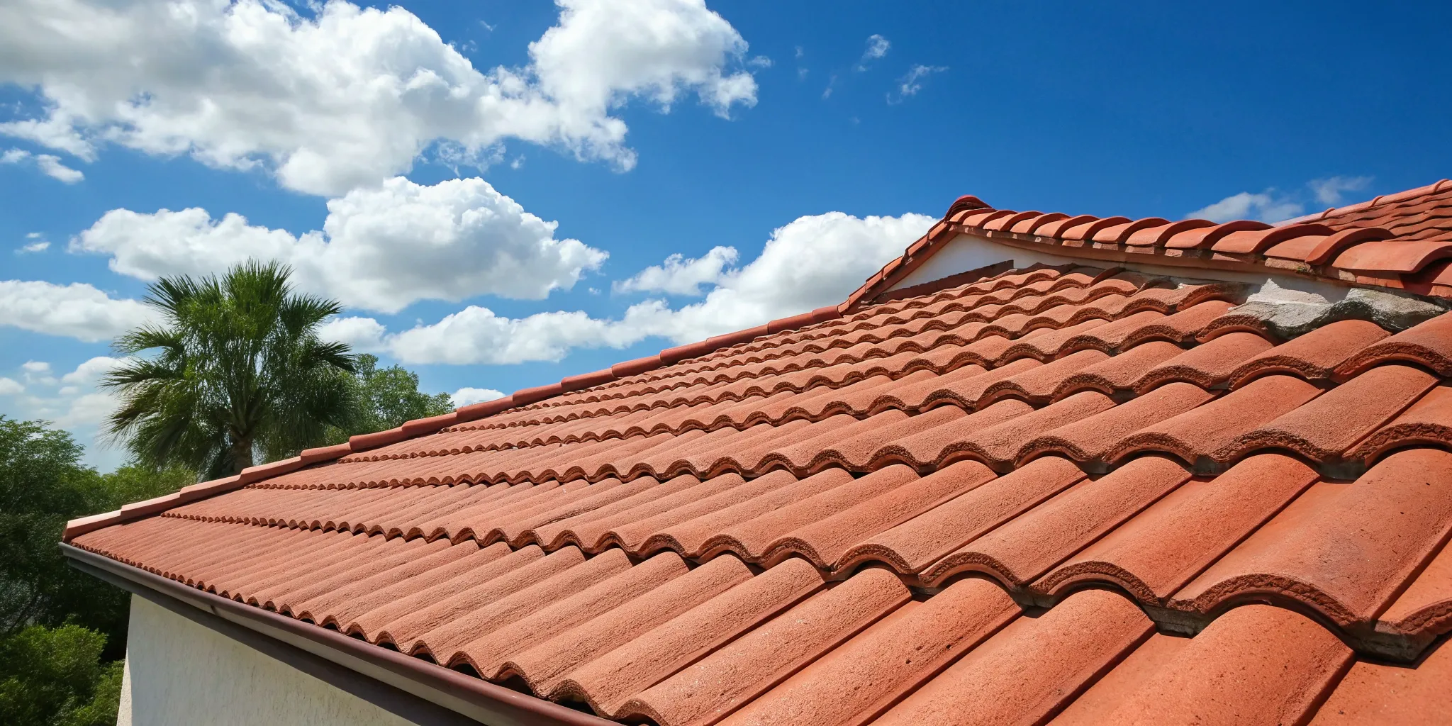 Red tile roof replacement.