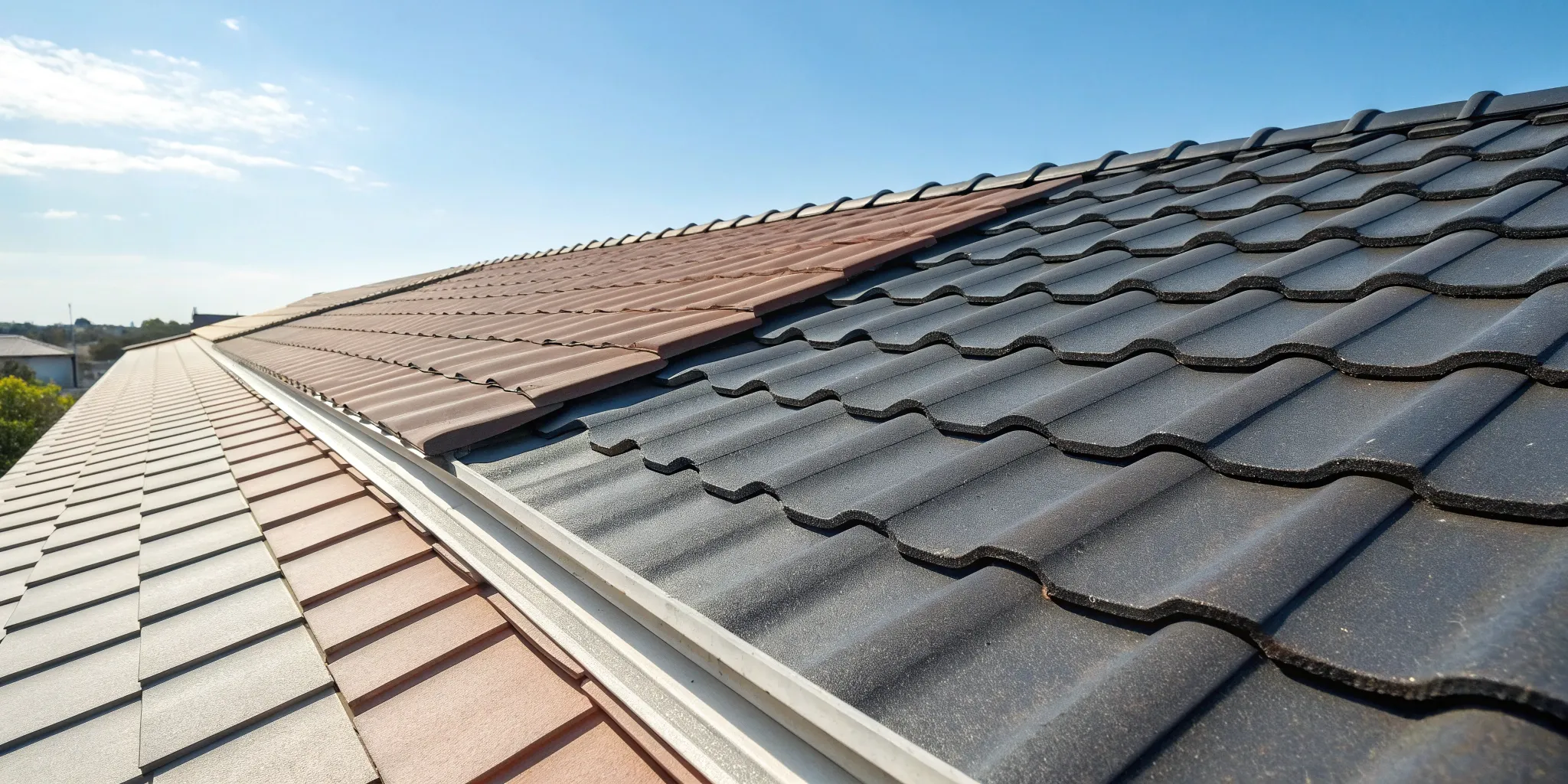 Side-by-side comparison of TPO vs. PVC roofing materials.