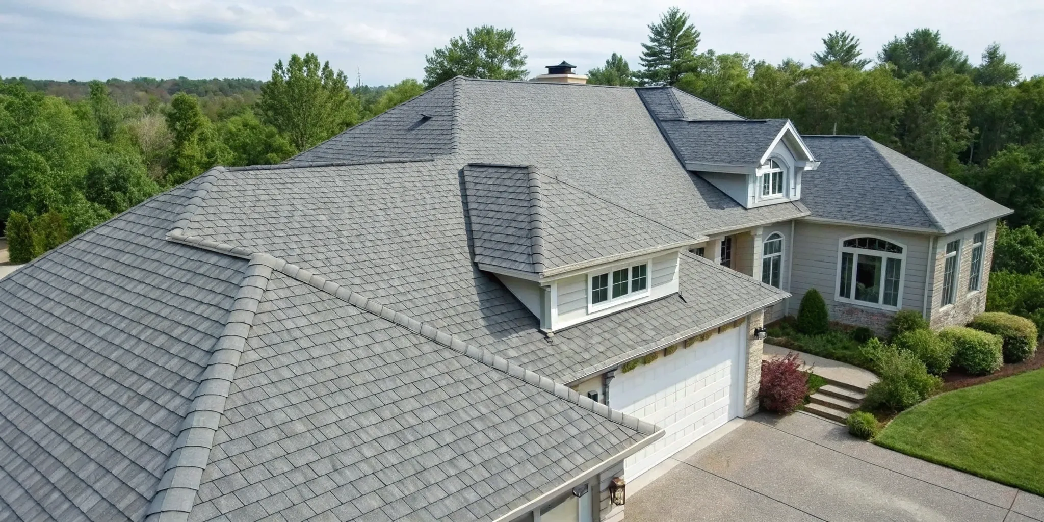 Asphalt shingle roof replacement for a home in The Villages.